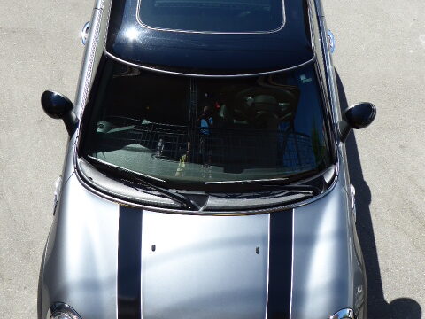 BMW Mini Bonnet stripes