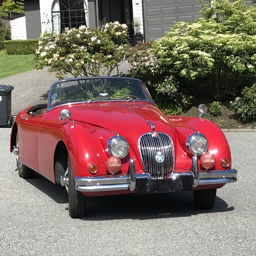 1959 Red Jaguar XK 150