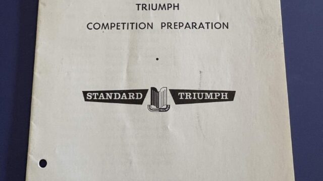 Triumph Competition Preparation Manual TR3/TR4