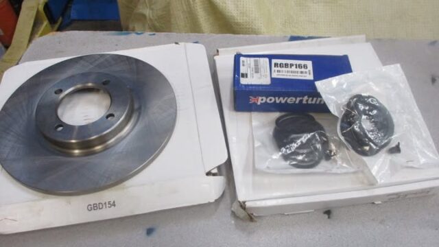 New in box Spitfire brake rotors, pads and caliper kits